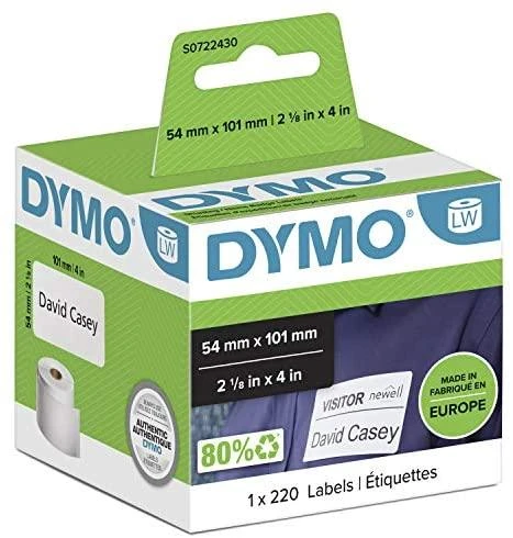 DYMO Etiketės 54 x 101mm / Rinkinys (2093092) - 6 vnt.