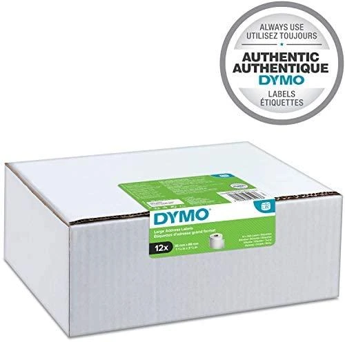 DYMO LW - Large Address Labels - 36 x 89 mm - S0722410 Permatomas Lipni spausdintuvo etiketė