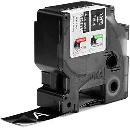 DYMO Rhino Vinilinė Juostelė 24mm x 5.5m / baltas ant juodas (1805432)