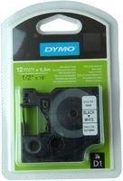D1 ženklinimo juosta ,12mm, juodas tekstas ant baltos juostos, 5,5 m DYMO / 16959