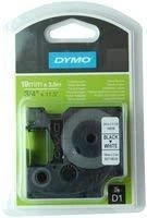 D1 ženklinimo juosta „flex nylon“ 19mm, juoda, balta, juodas tekstas ant baltos juostos, 3,5 m DYMO / 16958