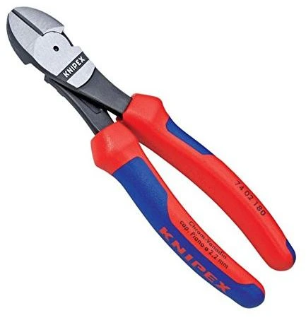 Žnyplės šoninio kirpimo 180mm, Power, Knipex