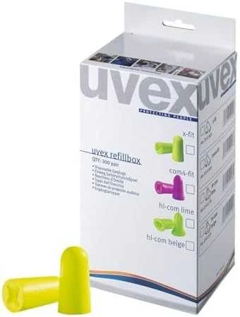 Ausų kamštukai Uvex x-fit papildymo dėžutė skirta one 2 click dispenseriui, 300 porų