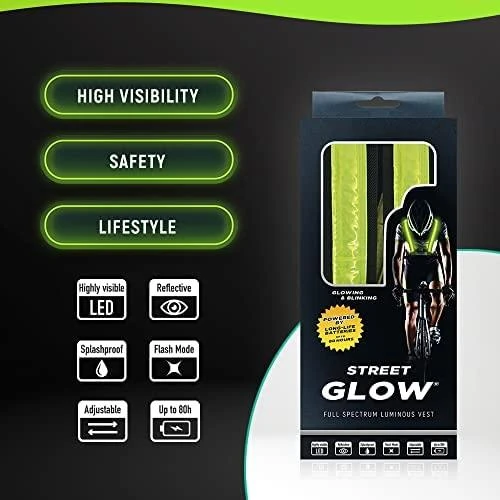 EasyPix StreetGlow L/XL - suagusiems LED liemenė