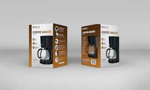 Kavos aparatas ECG KP 2116 Easy Lašėjimo-brew kavos virimo aparatas, Up to 10 cups of kavos per one fill, Juodas