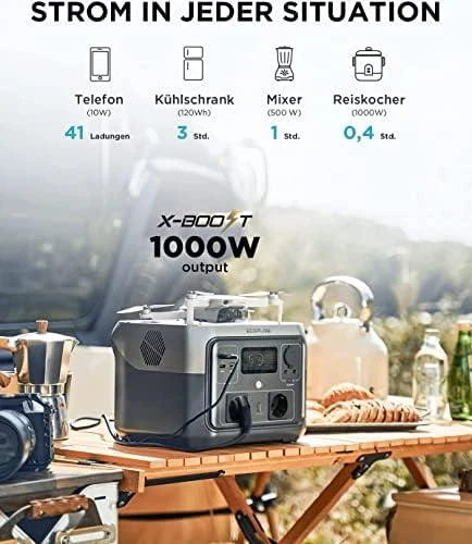 EcoFlow RIVER 2 Max nešiojamoji maitinimo stotis, 512Wh, 500W, X-Boost, EPS