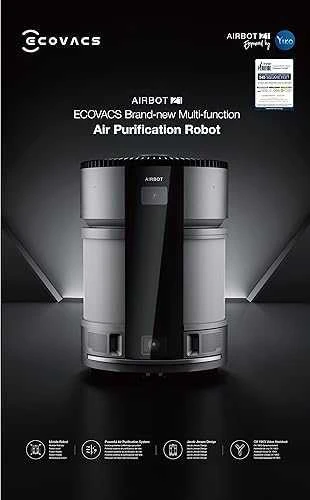 Ecovacs Air AIRBOT Z1 oro drėkintuvas ir valytuvas, Juodas