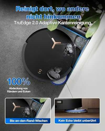 Dulkių siurblys - robotas Ecovacs Deebot T50 Max Pro Omni, Juodas