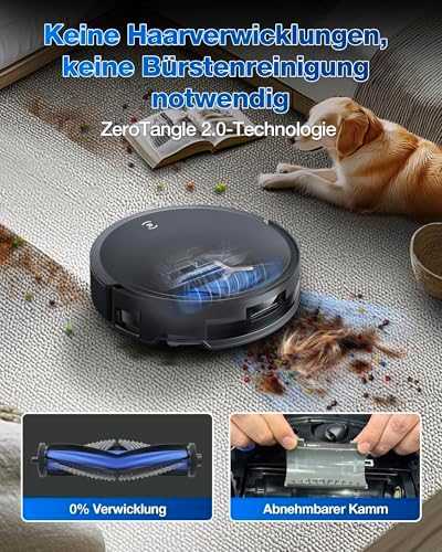 Dulkių siurblys - robotas Ecovacs Deebot T50 Max Pro Omni, Juodas