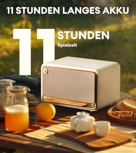 Edifier D32 nešiojama kolonėlė, Baltai auksinės spalvos