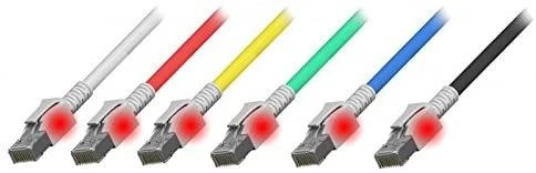 Efb Elektronik EFB EFB RJ45 Patchkabel S/FTP, Cat.6, VC LED, 1,00m, grau