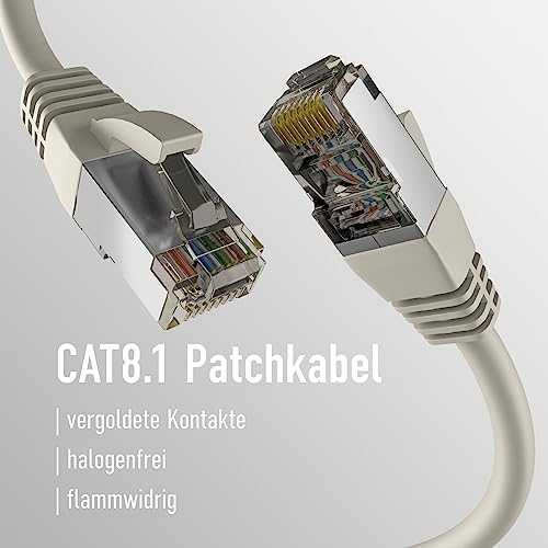 Efb Elektronik EFB EFB CAT8.1 GRAU 5m RJ45 PATCHKABEL S/FTP PIMF