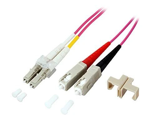 EFB EFB Elektronik LC-SC 50/125µ optinis kabelis 5m OM4 Rožinė