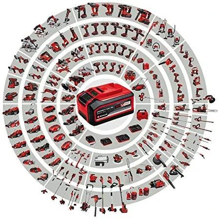 Akumuliatorinė žoliapjovė Einhell GE-CT 18 Li Power X-Change (240mm pjovimo plotis, 20 plastikinių peiliukų, be akumuliatoriaus ir kroviklio)