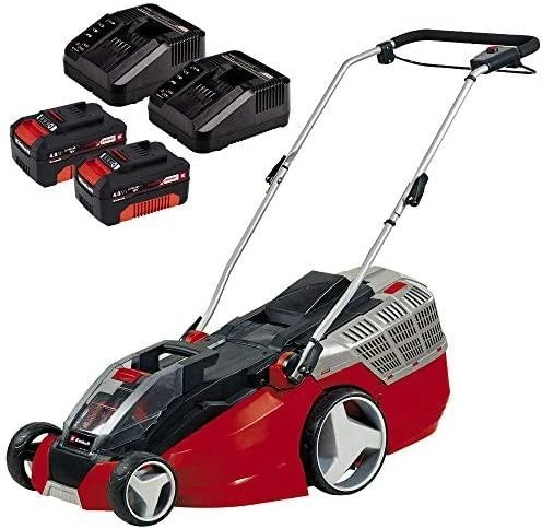 Akumuliatorinė žoliapjovė Einhell GE-CM 43 Li M Kit (2 x 4,0 Ah) AKU