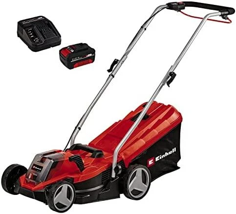Einhell vejapjovė su akumuliatoriumi, 33 cm pjovimo plotis, 4,0 Ah baterija, automatinis valdymas
