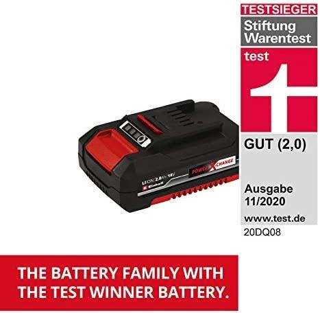 Einhell vejapjovė su akumuliatoriumi, 33 cm pjovimo plotis, 4,0 Ah baterija, automatinis valdymas
