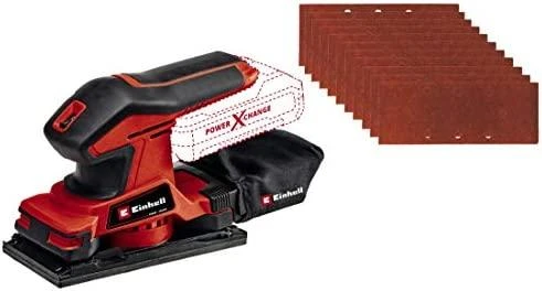 Einhellakc Akumuliatorinis vibracinis šlifuoklis EINHELL TC-OS 18/187 Li Solo, 18 V, 187 x 97 mm, be akumuliat.