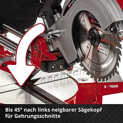 Skersinio pjovimo staklės Einhell TE-SM 36/210 Li - Solo; 2x18 V (be akumuliatoriaus ir pakrovėjo)