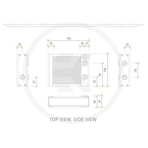 Ek Water Blocks Ek Vanduo Blocks EK Vanduo Blocks EK-Quantum Surface P120M – juodos spalvos