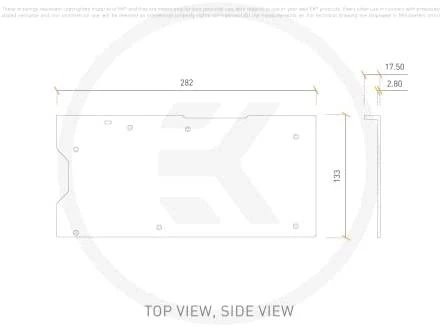 EK-Quantum Vector² techninis brėžinys su matmenimis