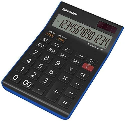 Sharp EL-145T skaičiuotuvas Desktopas Finansų skaičiuotuvas Juoda