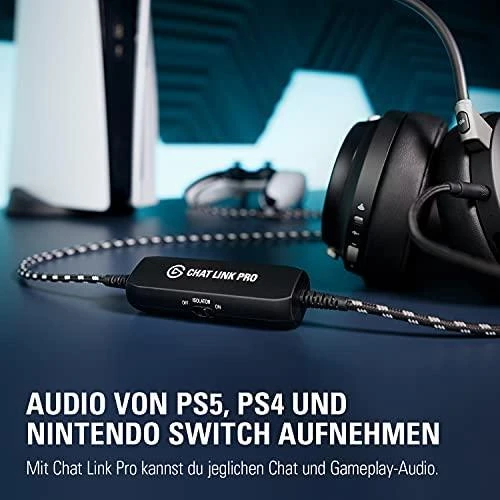 Elgato | Chat Link Pro | 3,5 mm moteriška jungtis; 3,5 mm jungties kištukas | Juodas