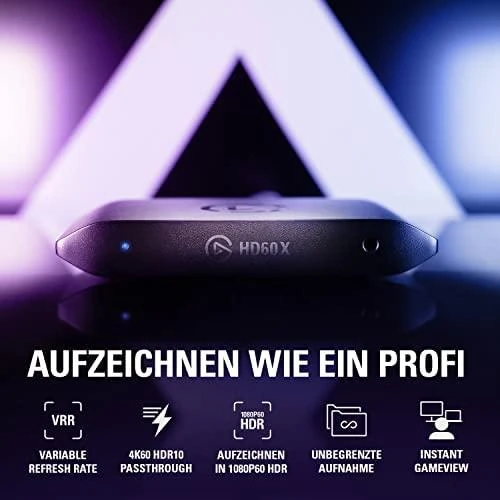 Elgato | Išorinė fiksavimo kortelė | HD60 X | N/A | N/A GB | N/A | HDMI