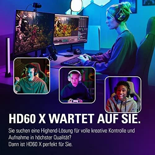 Elgato | Išorinė fiksavimo kortelė | HD60 X | N/A | N/A GB | N/A | HDMI