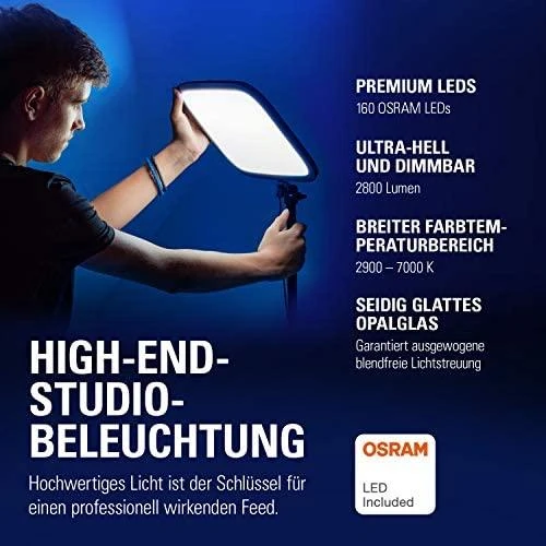 Elgato Key Light 2800 Lumens šviestuvas transliuotojui