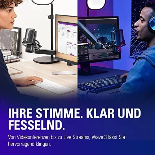 Kondensatorinis transliavimo mikrofonas Elgato Wave:3