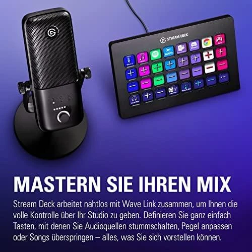 Kondensatorinis transliavimo mikrofonas Elgato Wave:3