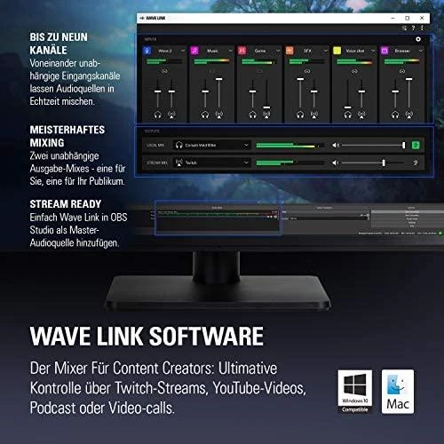 Kondensatorinis transliavimo mikrofonas Elgato Wave:3