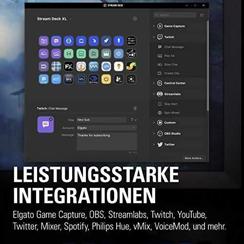 Elgato Stream Deck XL, spartus praplėstų funkcijų paleidimo įrenginys