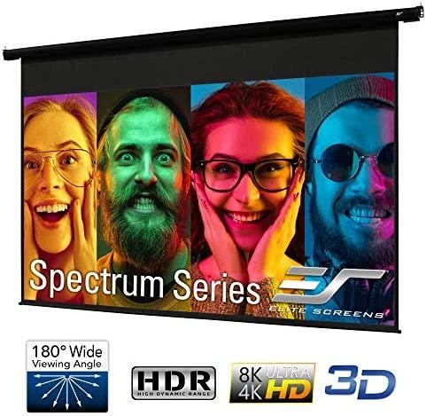 Elite Screens | Spectrum Series | Electric110H | Įstrižainė 110" | 16:9 | Matomo vaizdo plotis (W) 244 cm | Juodas