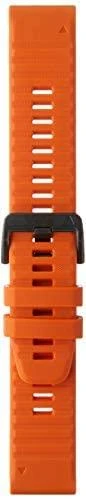 Išmaniojo laikrodžio Garmin greitai atsegamas, silikoninis dirželis, Oranžinės spalvos, 22mm