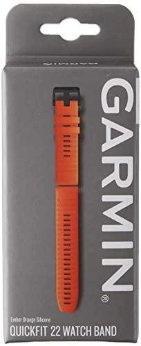 Išmaniojo laikrodžio Garmin greitai atsegamas, silikoninis dirželis, Oranžinės spalvos, 22mm