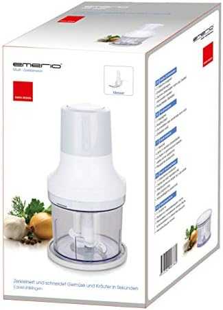 Smulkintuvas Emerio MC-122646.1 elektrinė szatkownica do warzyw 260 W Permatomas, Baltas