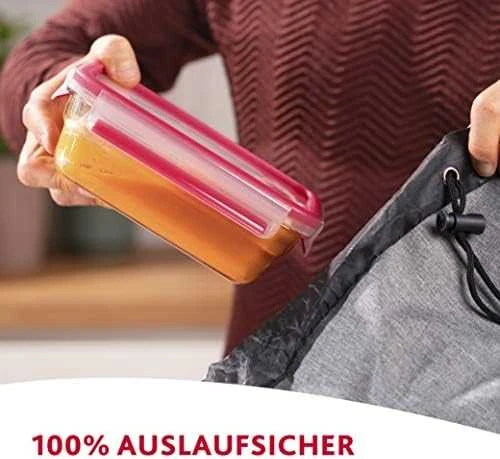 Emsa Emsa Clip&Close Glass Food Container Square 700 ml
