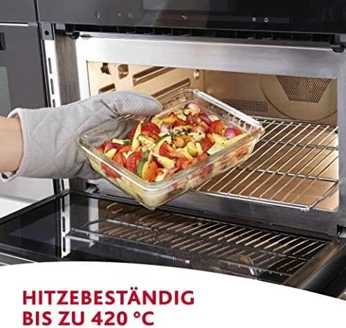 Emsa Emsa Clip&Close Glass Food Container Square 700 ml
