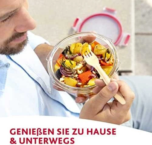 Emsa Emsa Clip&Close Glass Food Container Square 700 ml