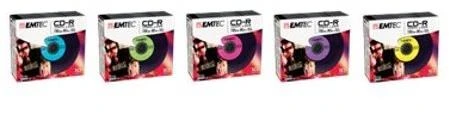Emtec CD-R 700MB spalvotos pakuotės
