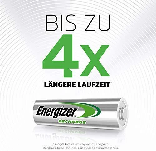 Energizer Accu Įkraunami Elementai AA R6 2000mAh NiMH 1.2V 4vnt