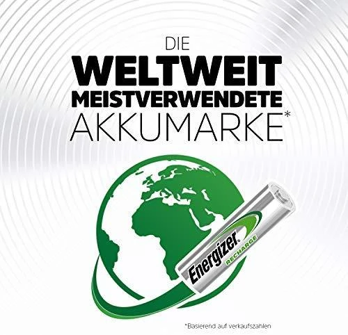 Energizer Accu Įkraunami Elementai AA R6 2000mAh NiMH 1.2V 4vnt