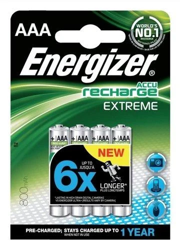 Energizer Extreme AAA baterijos 4 vnt pakuotėje