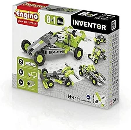 Engino Inventor Konstruktorius „Automobiliai“ (8 modeliai)