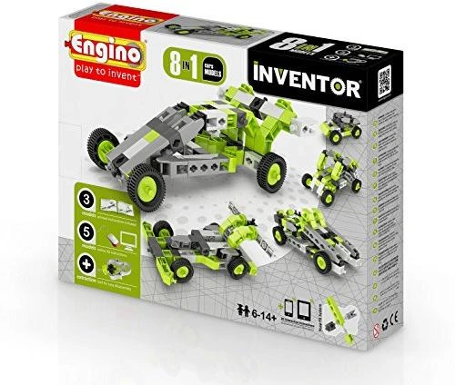 Engino Inventor Konstruktorius „Automobiliai“ (8 modeliai)