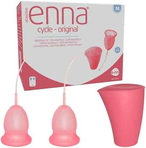 "Enna" ciklo menstruacinė taurė taurė M dydžio 2 taurės sterilizatorius