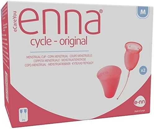 "Enna" ciklo menstruacinė taurė taurė M dydžio 2 taurės sterilizatorius