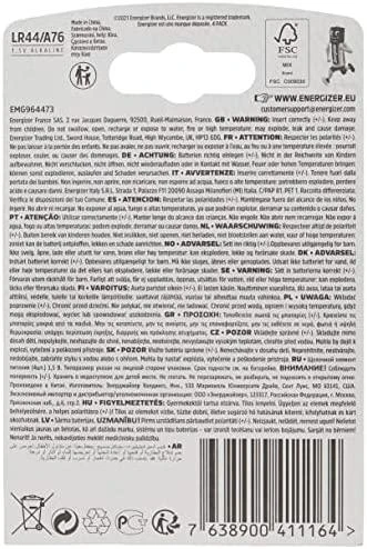 Element. Energizer Baterija LR44/A76 Alka